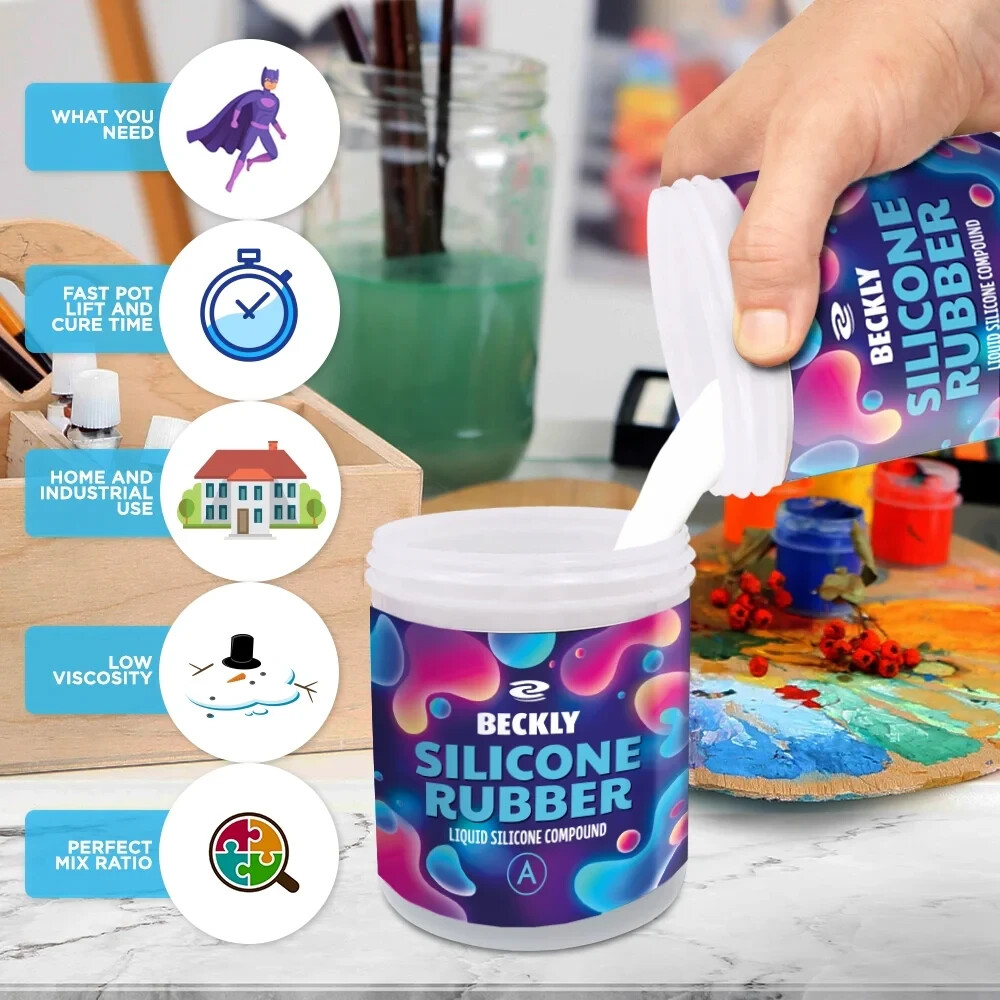 Beckly Liquid Silicone rubber Mold Making Kit Creative Silicone Molds