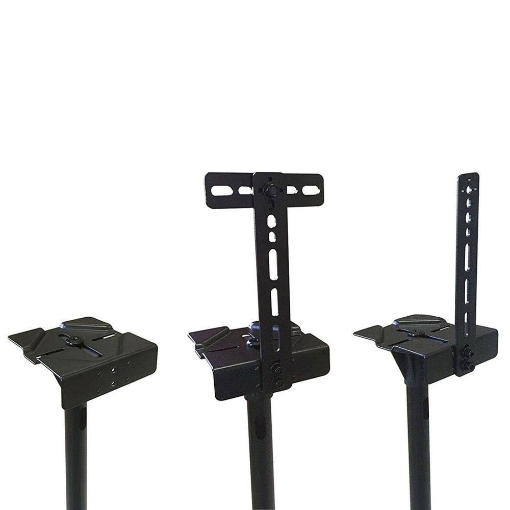 One Pair Speaker Stand Mount Bracket Floor Stand Satellite Height Adjustable ajb