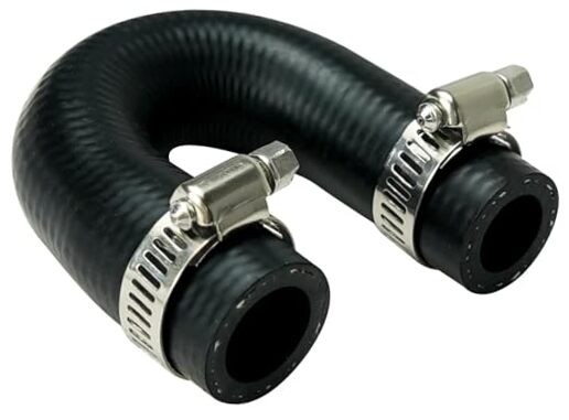 Coolant Crossover Heater Core Bypass Hose with Clamps - Compatible with LS1