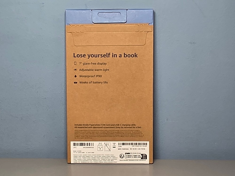 Amazon Kindle Paperwhite (12th Gen) 16GB 7" Screen E-Reader Black New & Sealed
