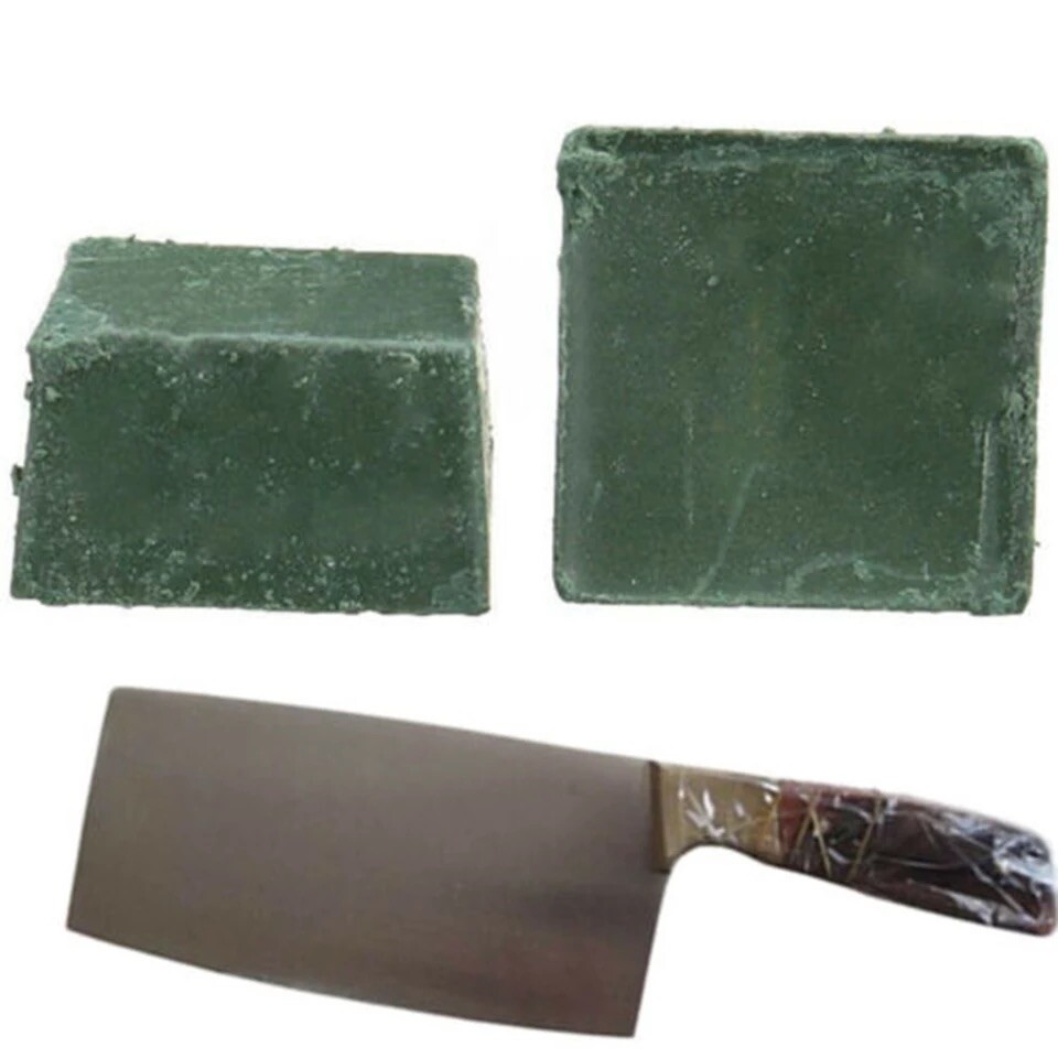 3PC Leather Strop Sharpening Abrasive Polishing Compound Wax Balm Paste Razors