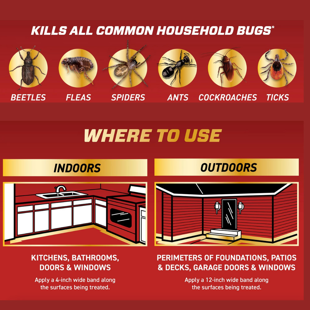 1 Gal. Insect Killer Refill | Indoor/Perimeter Ant Roach & Control, Long Lasting