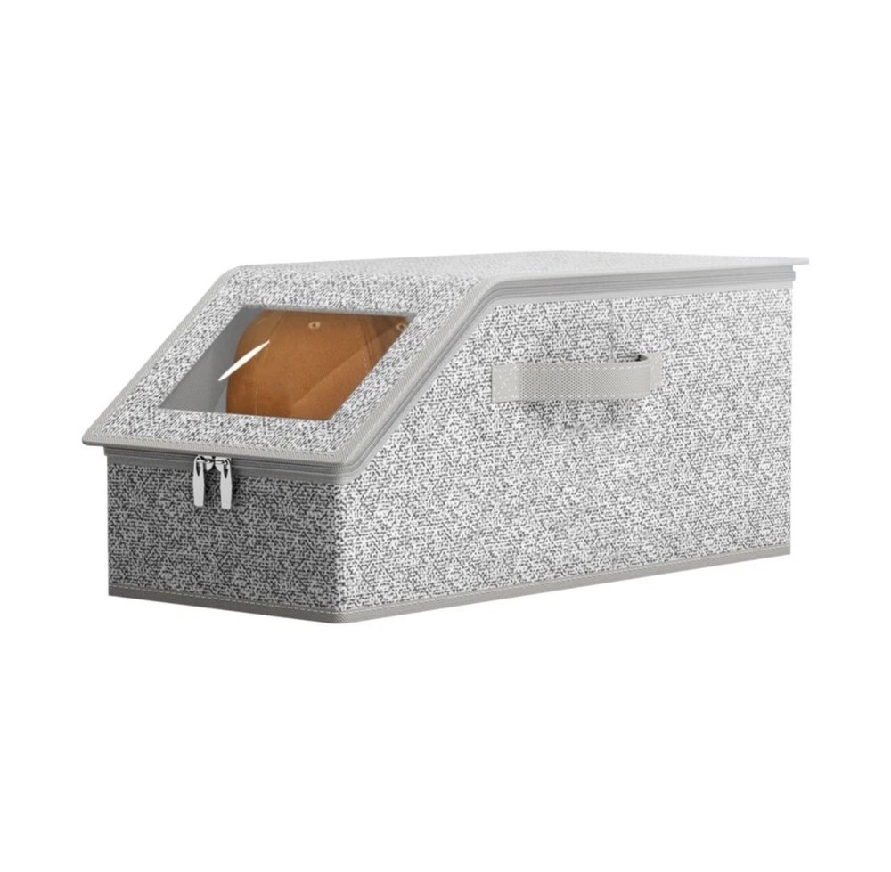 Hat Organizer for Baseball Caps Holder, Stackable Hat Storage Box Case with Lids