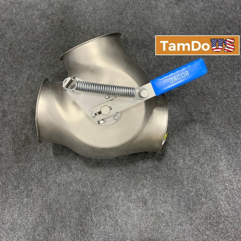 JACOB Two way valves with inlet collar - asymmetrical - hand operated