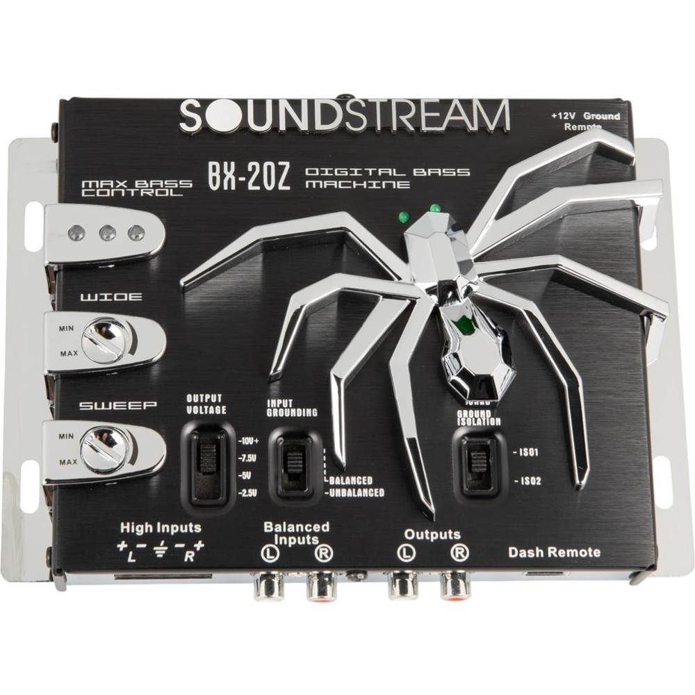 Sleek 1.3lb Bass Processor with Balanced Inputs for Superior Audio Performance