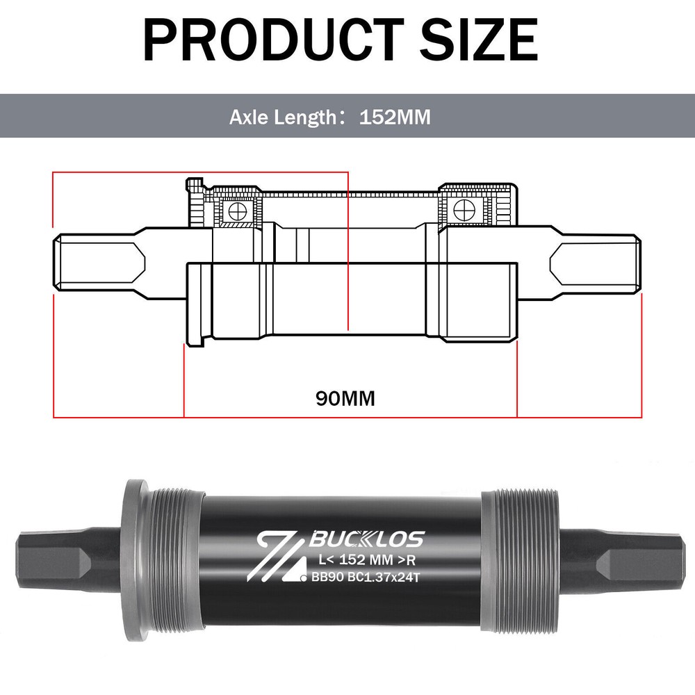Bicycle Square Taper Bottom Bracket BB68 Mountain E-bikes Crank Sealed Bearings