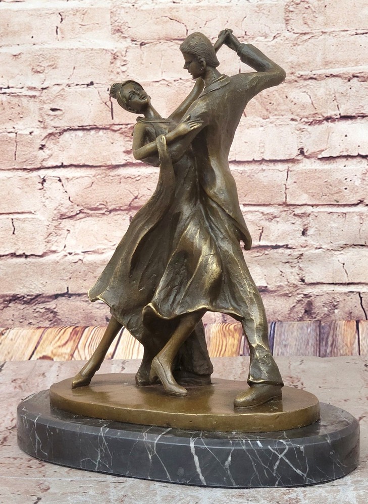 Genuine Bronze Handcrafted by Lost Wax Method Tango Dancer Dancing Aldo Vitaleh