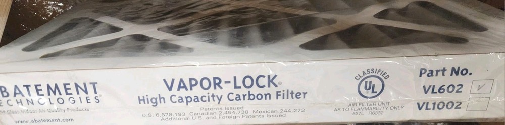 VAPOR LOCK HIGH CAPACITY CARBON FILTER VL6002