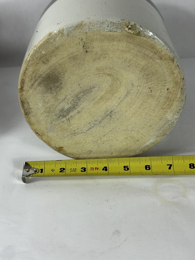 Stylish Large Two Tone Stoneware Jar No Lid
