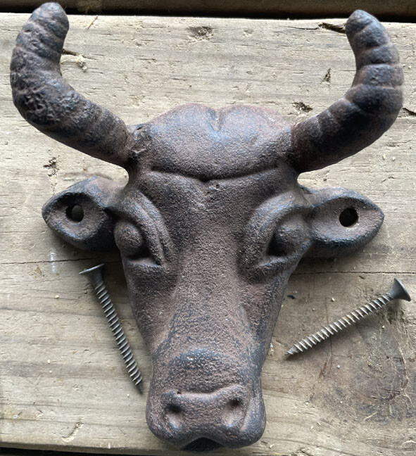 Bull Head Hook - Antique Reproduction