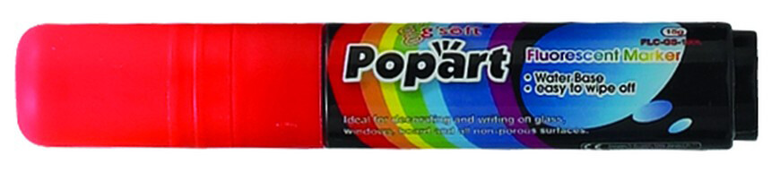 Neon Marker, Deluxe Plus, Red (12 Each)