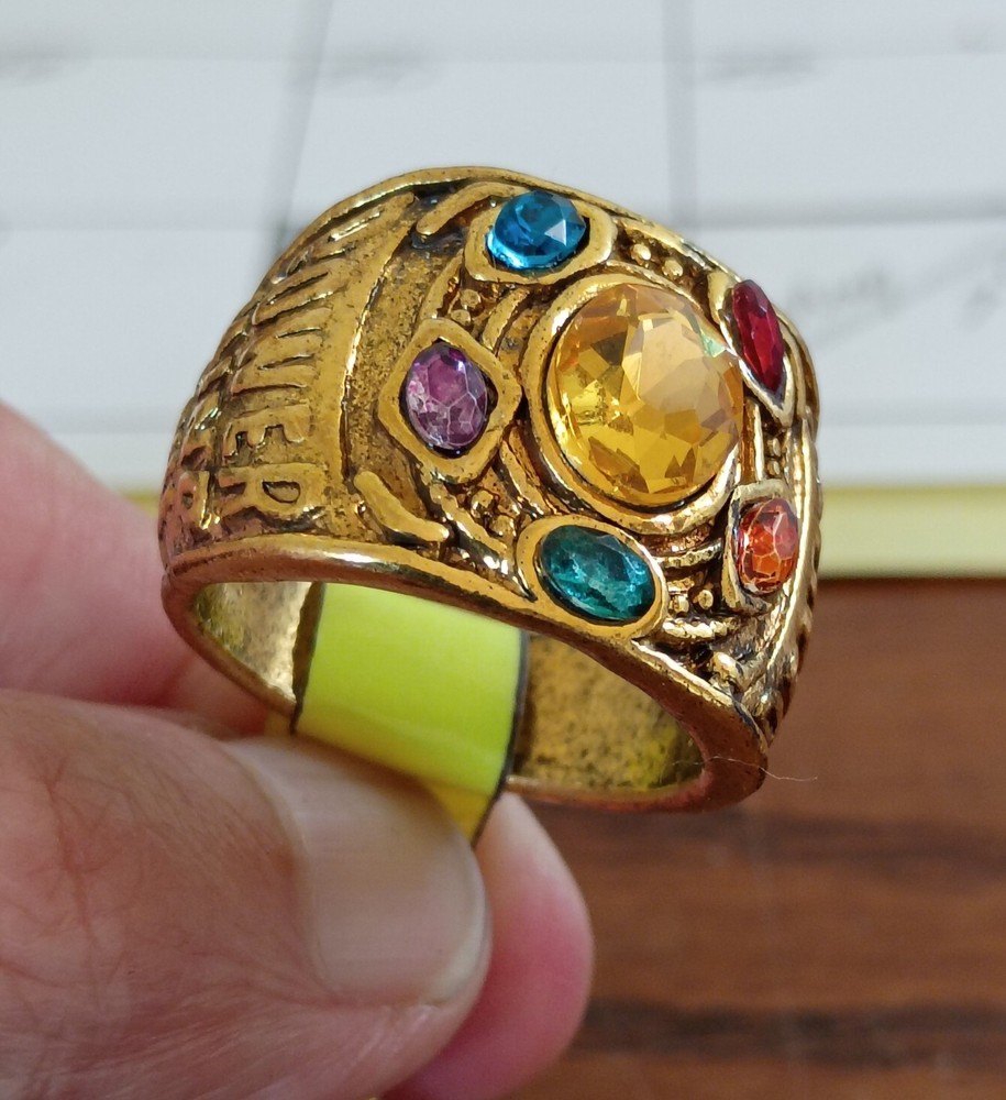 Marvel's Avengers Thanos Infinity Stones Ring - Size 12 #T-116