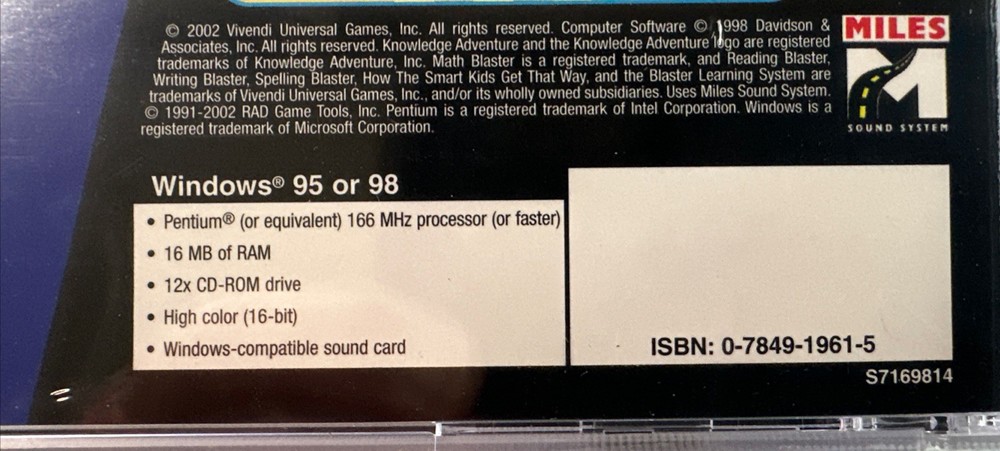 Reading Blaster Ages 9–12 CD-ROM Sealed Windows Educational Software