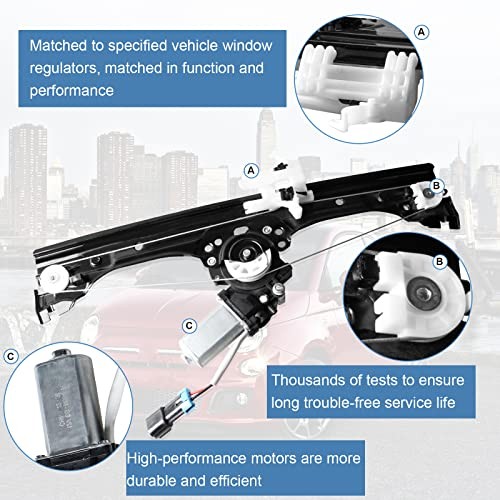 Front Left Power Window Regulator and Motor Assembly 751-648