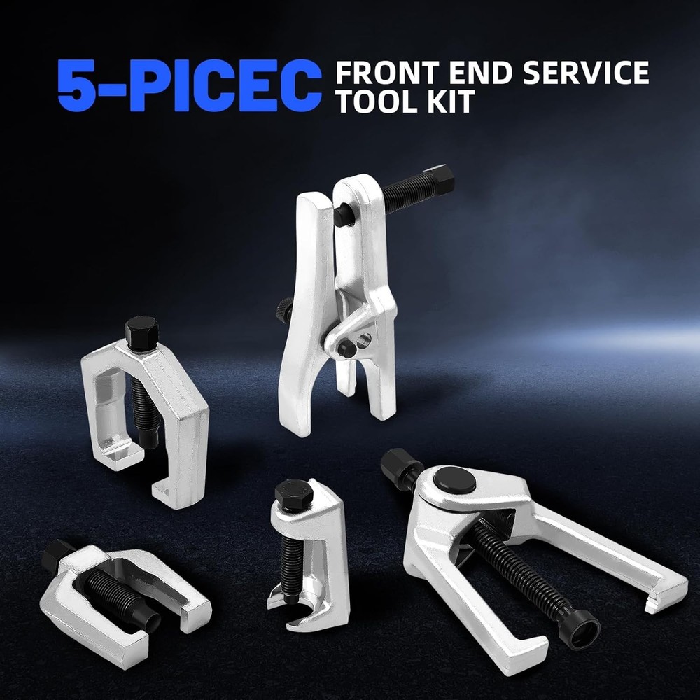 5-in-1 Front End Service Tool Set Ball Joint Separator Pitman Arm Tie Rod Puller