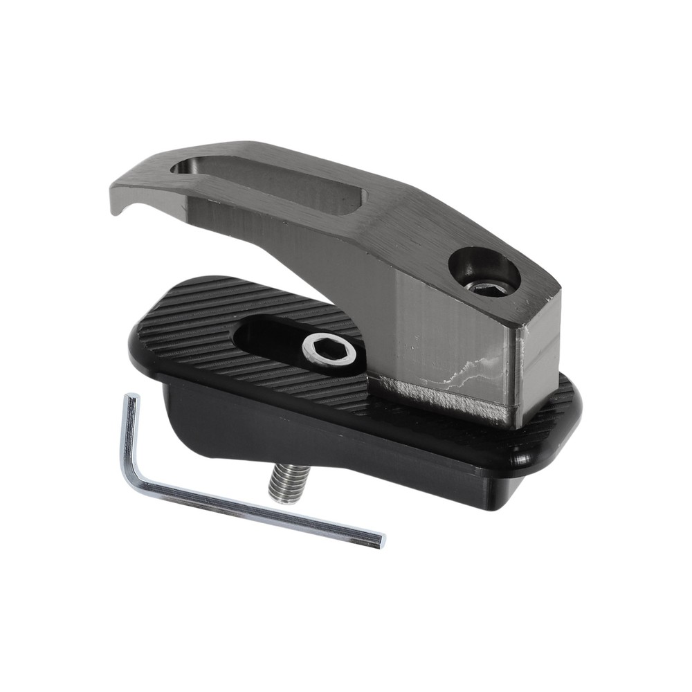 Allu Alloy Motorcycle Hook for Minio Rectangular With Titanium Shade Hole