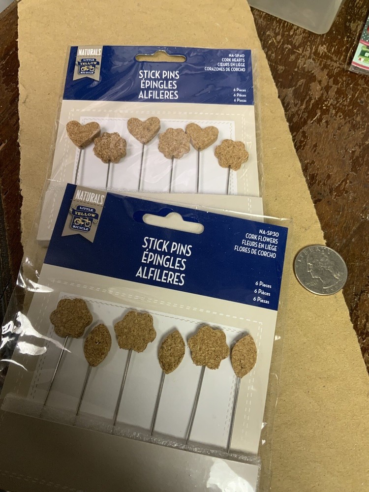 Crafts Stick Pins Cork