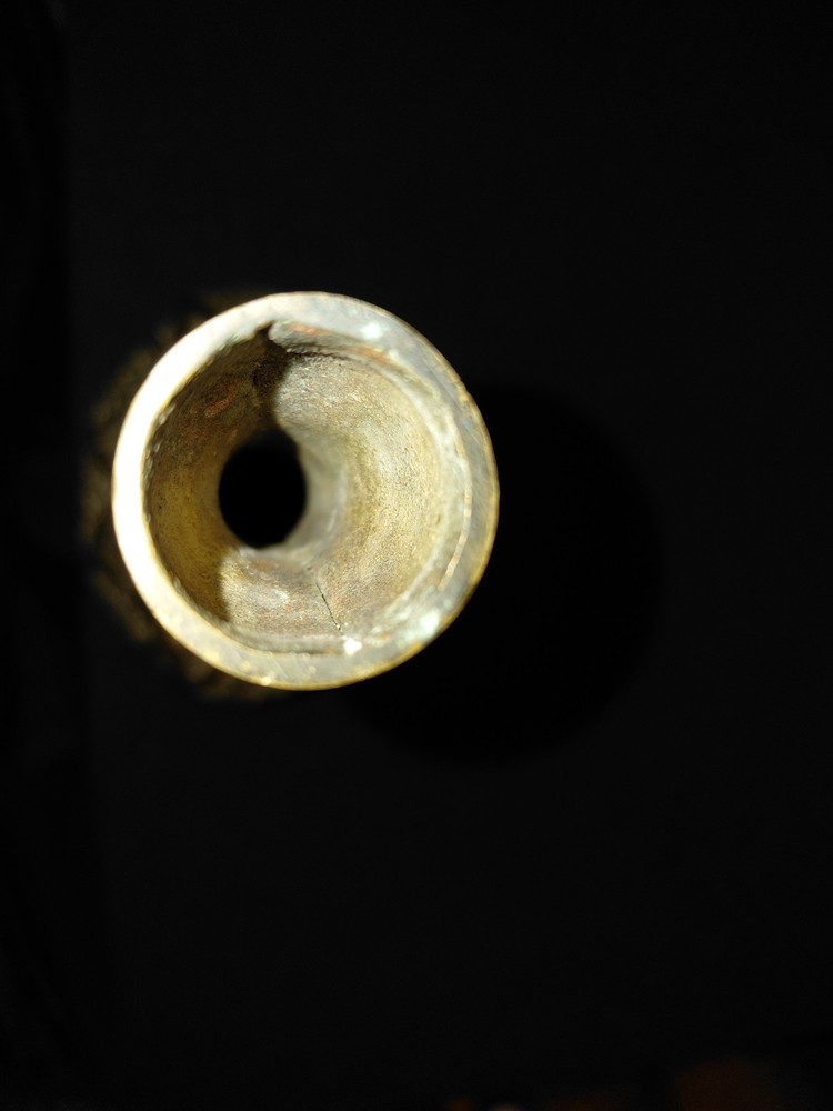 Vintage Middle Eastern Etched Brass Vase