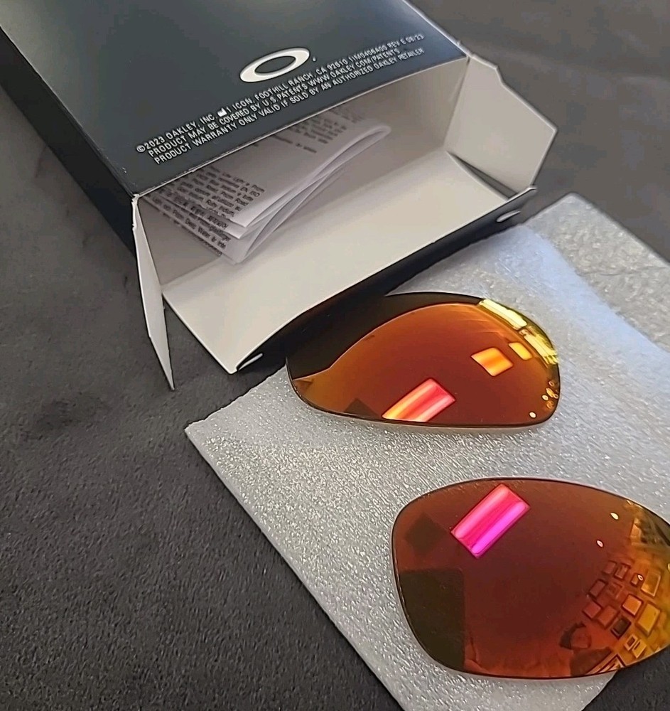 OAKLEY JULIET PRIZM RUBY POLARIZED CUSTOM CUT AUTHENTIC REPLACEMENT LENSES RARE