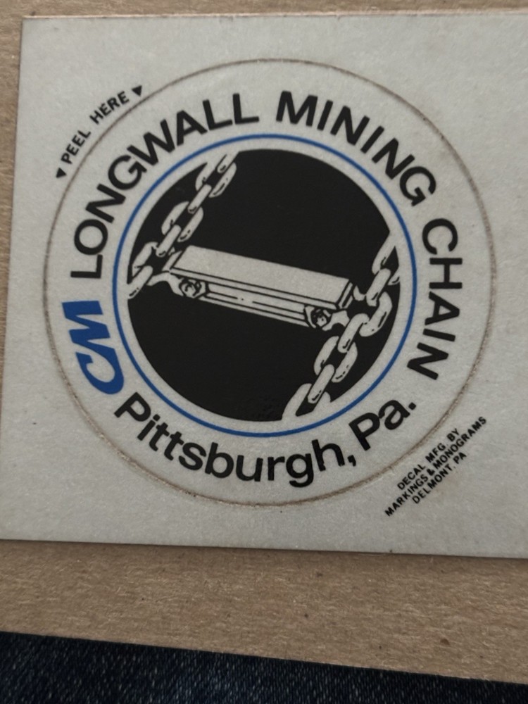 Coal Mining Stickers. Item 1