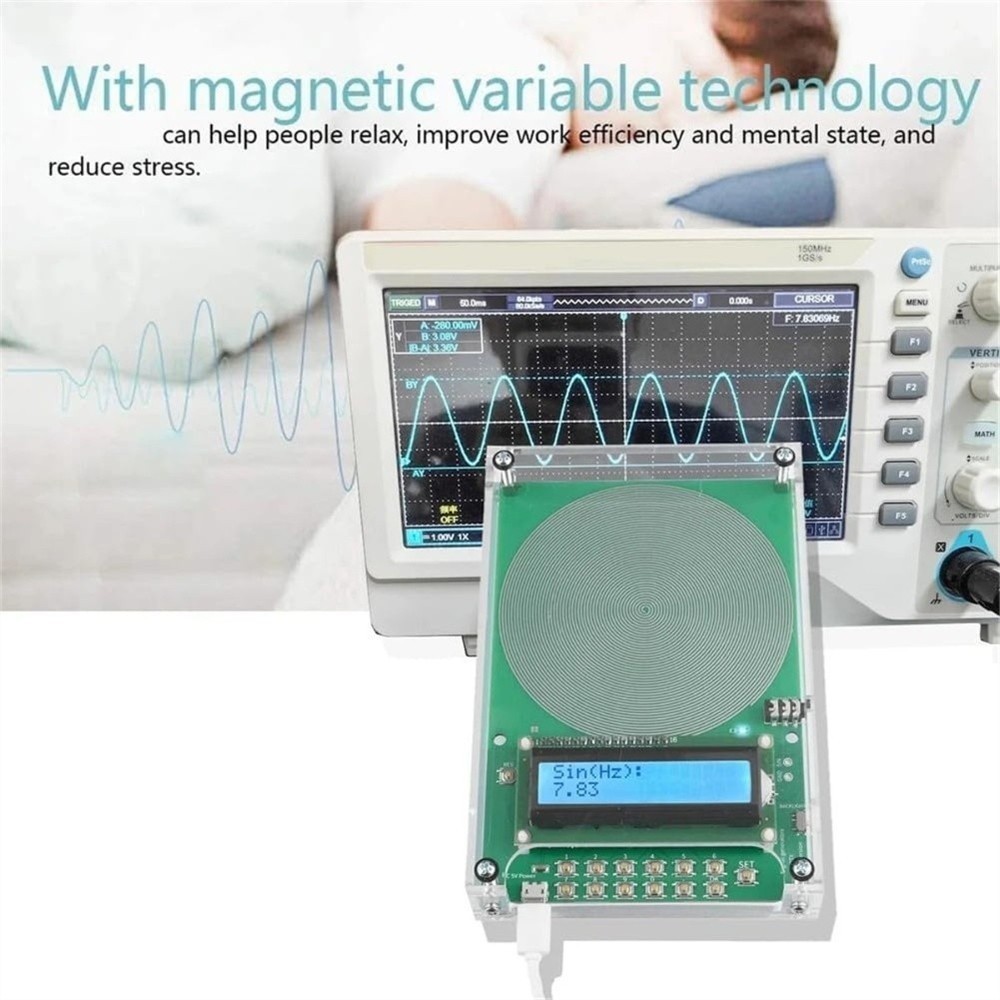 Frequency Generator V2 Custom Adjustable 7.83Hz SchumannWave Resonance Device