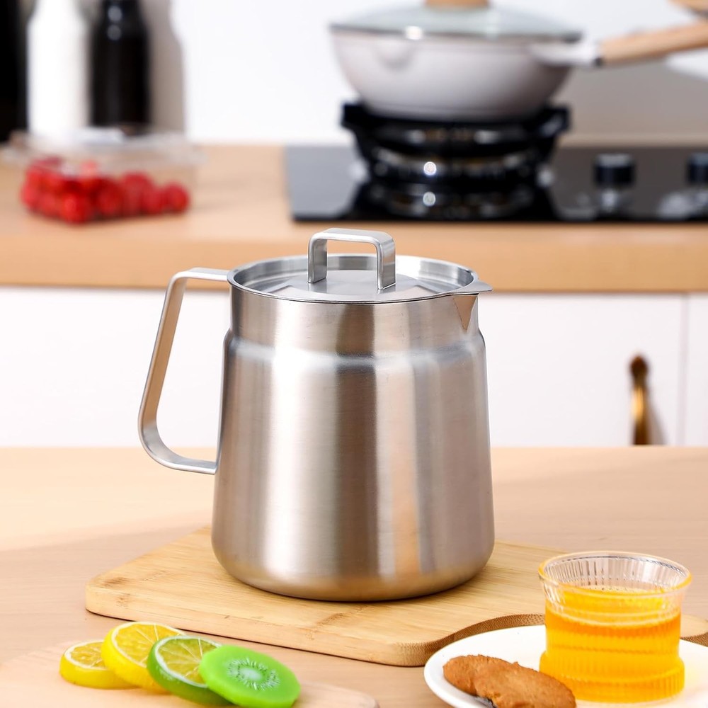 2.1 Quarts/ 2 Liter Stainless Steel Kettle Pot Multipurpose Cooking Pot Brushed