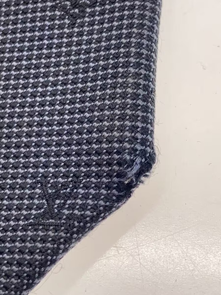LOUIS VUITTON Tie Silk NVY Total Pattern Men