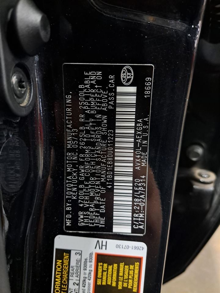 2013 Avalon Jack Sku#4271613