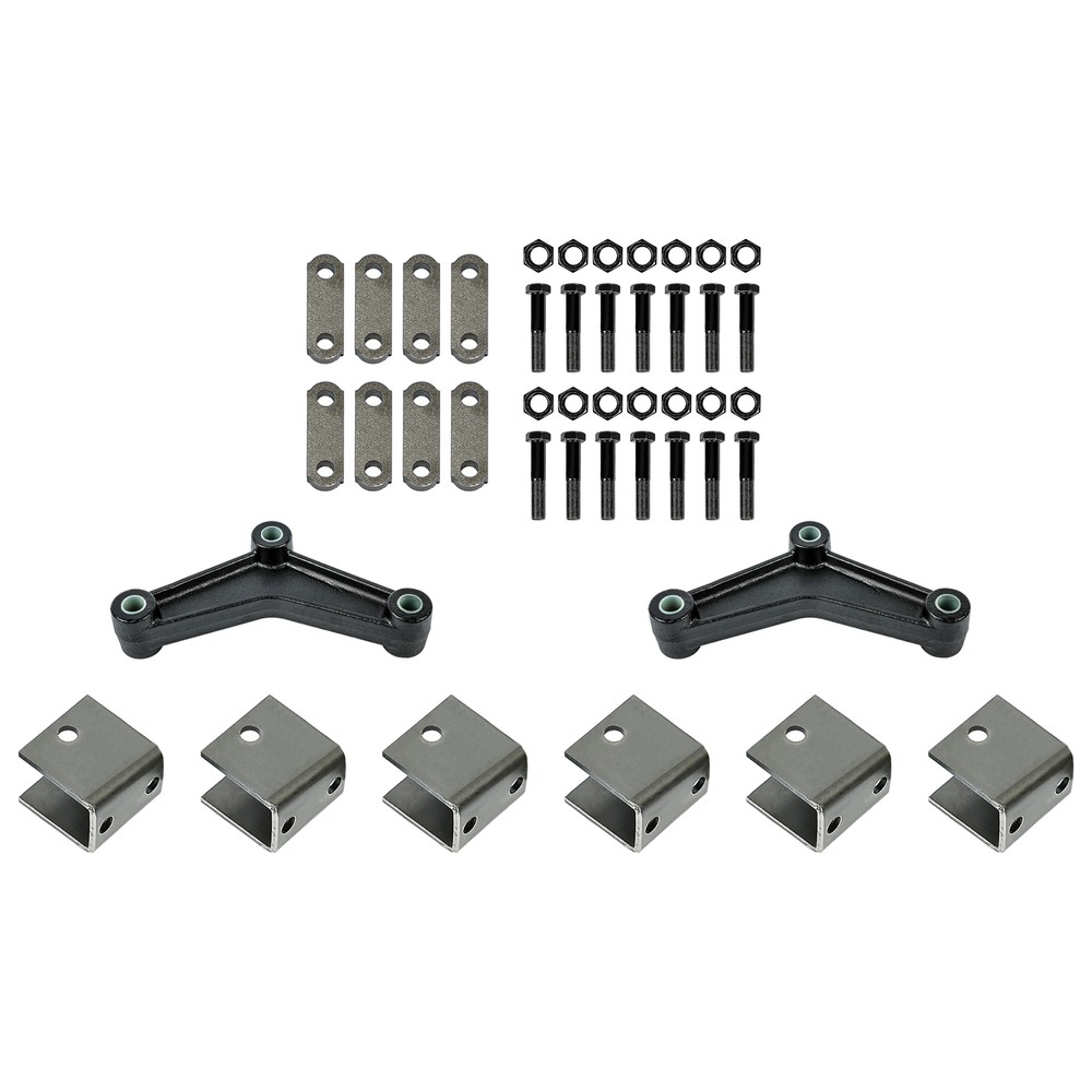 Tandem Trailer Axle Suspension Kit W/Leaf Spring Equalizer Shackle Strap 3500LB