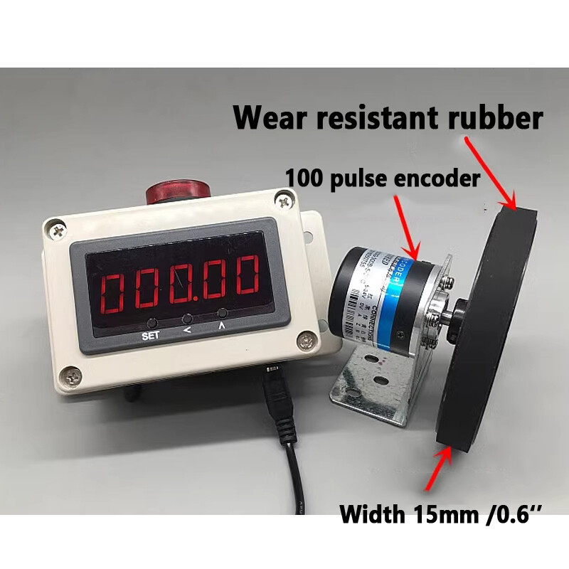 Encoder Wheel 100ppr Counter Meter Rotary Electronic Roll Digital Length Measure