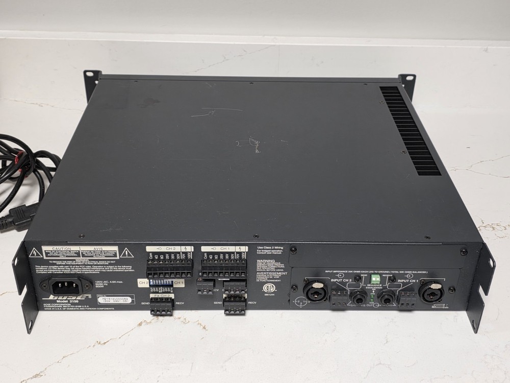 Bose Model M2150 Commercial Power Amplifier Original Box Powers On (Untested)