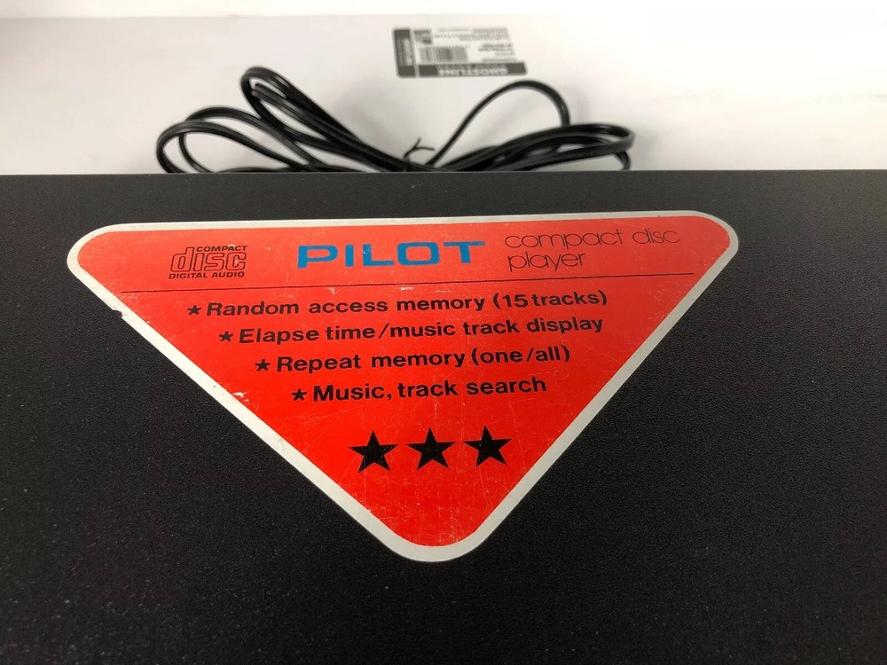 Rare Pilot Compact Disc Player CD600C ~made In Japan!