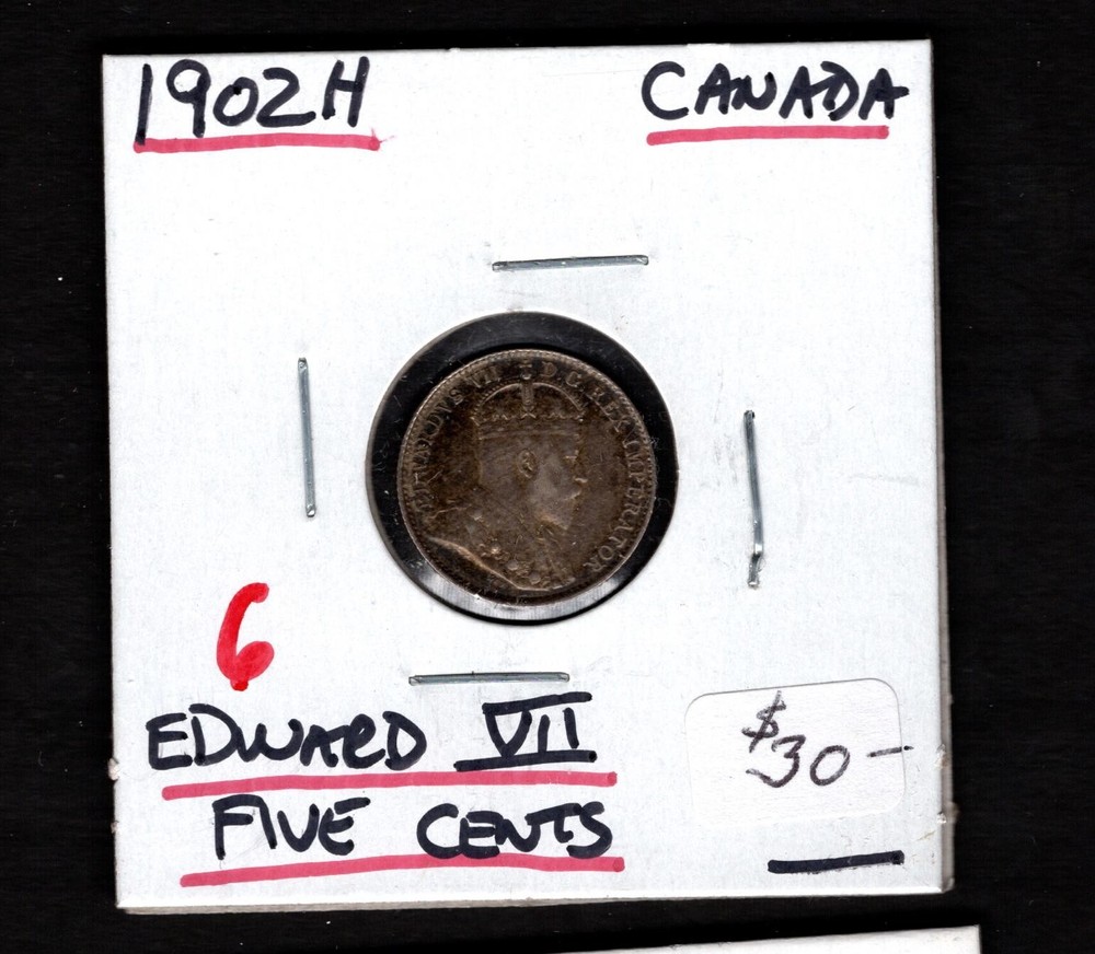 1902 H- Canada- Edward VII Five Cents