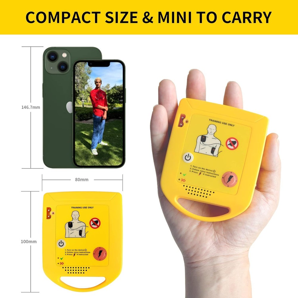 4X Mini AED Trainer XFT-D0009 First Aid Training Teaching Machine Student Study