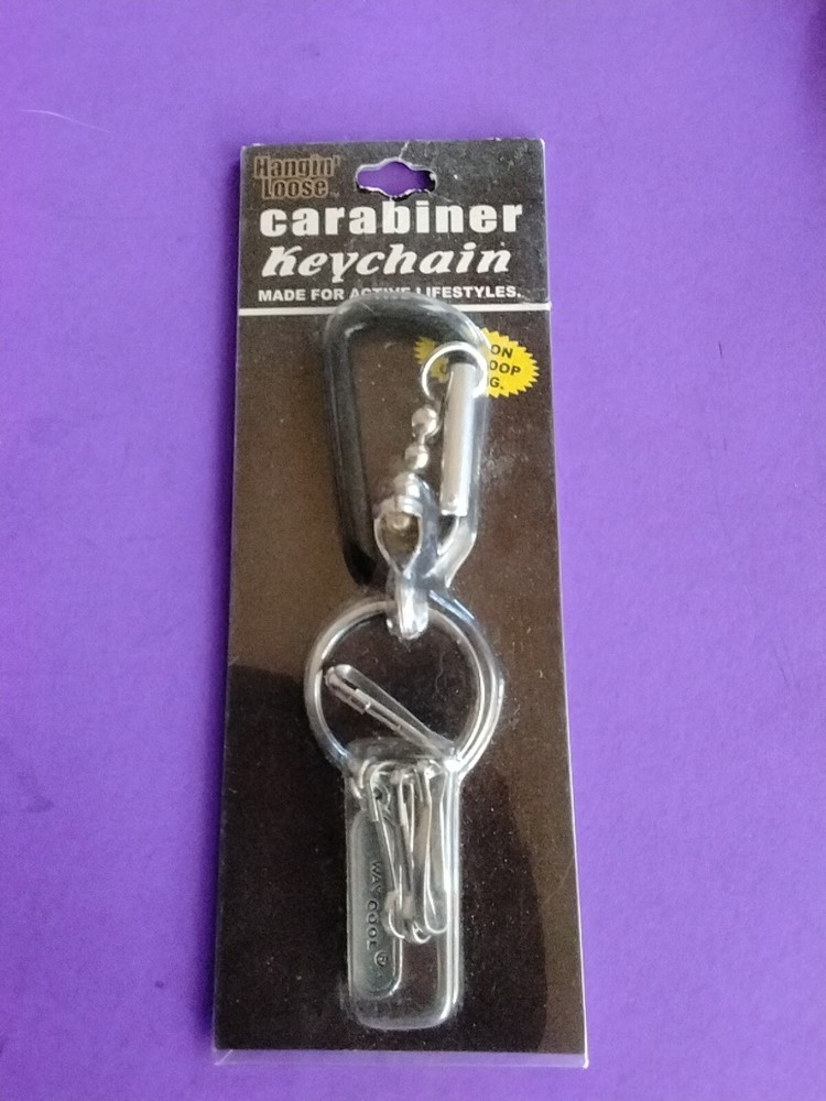 Carabiner Keychain With Clips