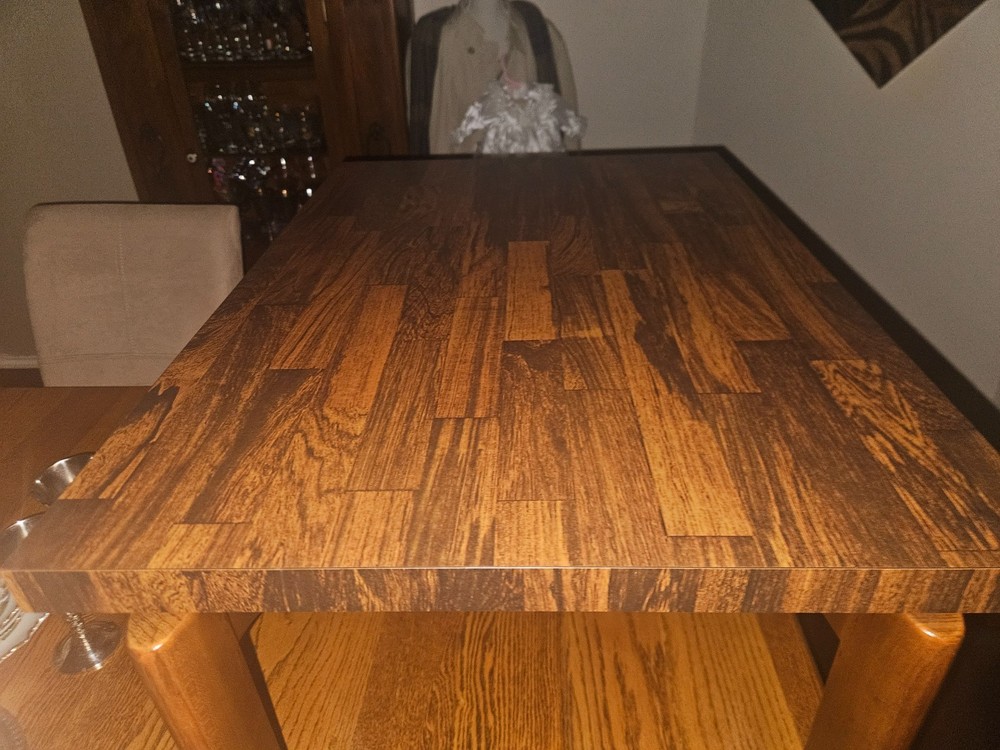 Mid Century Modern Jens Risom Side Table with Formula laminate top Beautiful