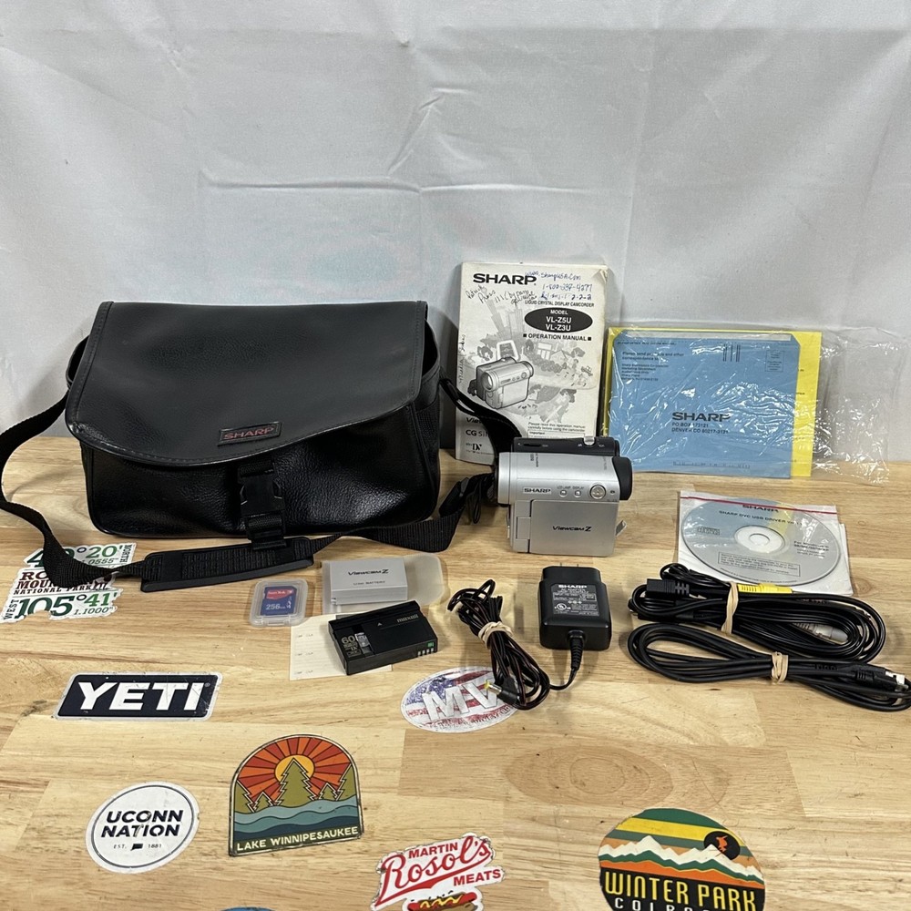 Sharp Viewcam Z VL-Z3 MiniDV Camcorder Bundle Working/AS-IS *Read*