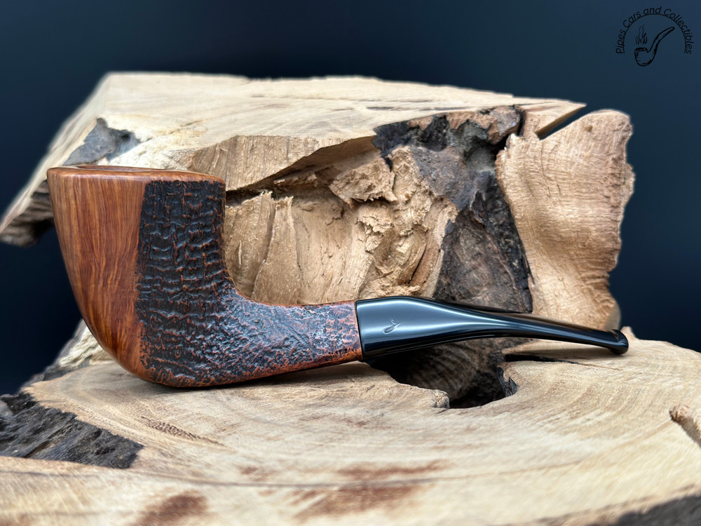 Savinelli Autograph Half Sandblasted Freehand Smoking Pipe
