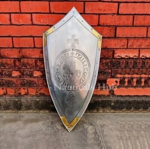 28'' Medieval Armor Templar Knight Shield Replica Decorative