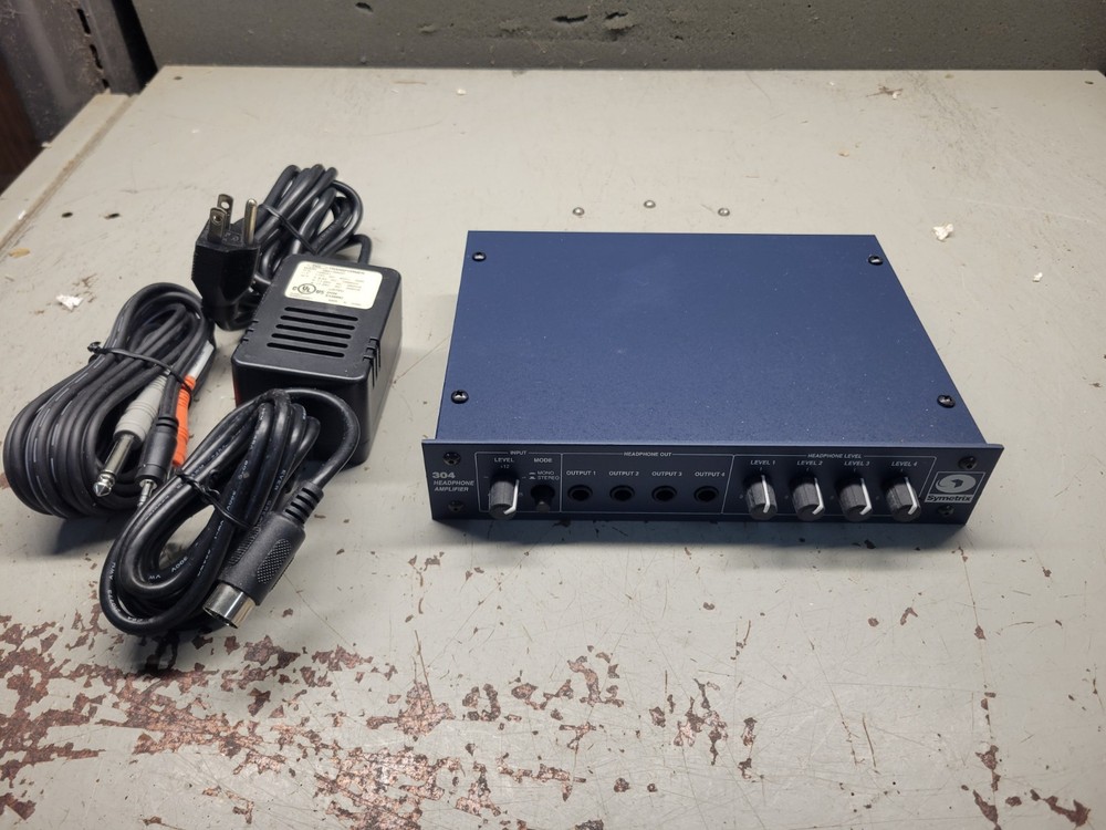 Symetrix 304 Headphone Amplifier Amp 4 Channel Distribution System