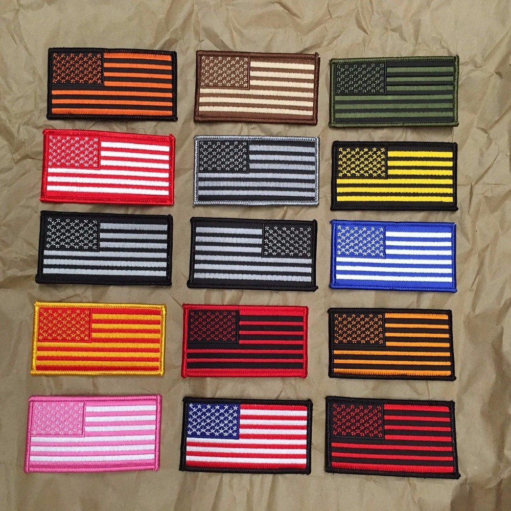 American Flag Patch, Subdued & Color Variants
