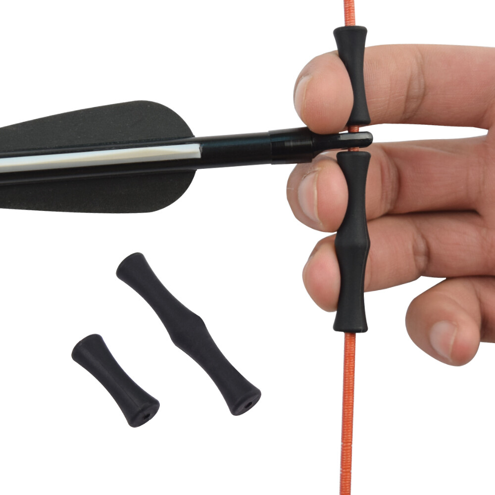 Bowstring Finger Guard Bowstring Saver Protective Finger Silicon Release 1 Pair