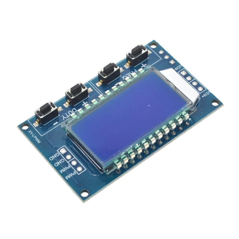 2pcs Signal Generator PWM Pulse Frequency Variable Duty Cycle Module LCD Display