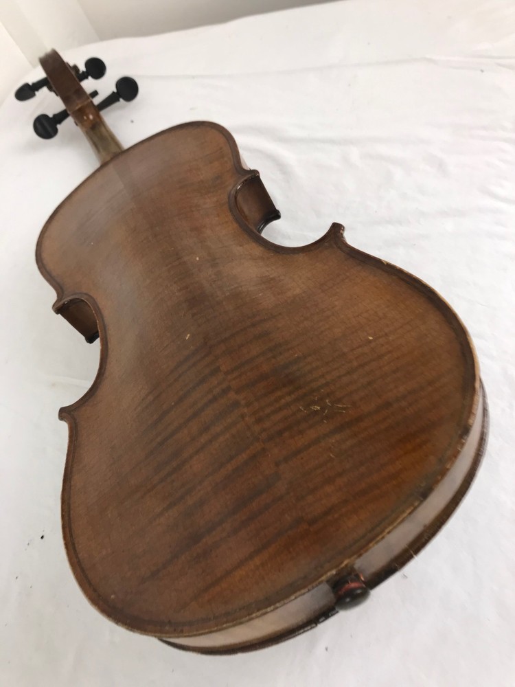 Old Amati Copy Violin w/ Bow & Case - 3/4 Size - Not Great Condition