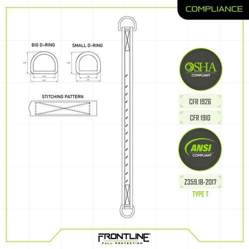 Frontline Cross Arm Strap with Reinforced Webbing