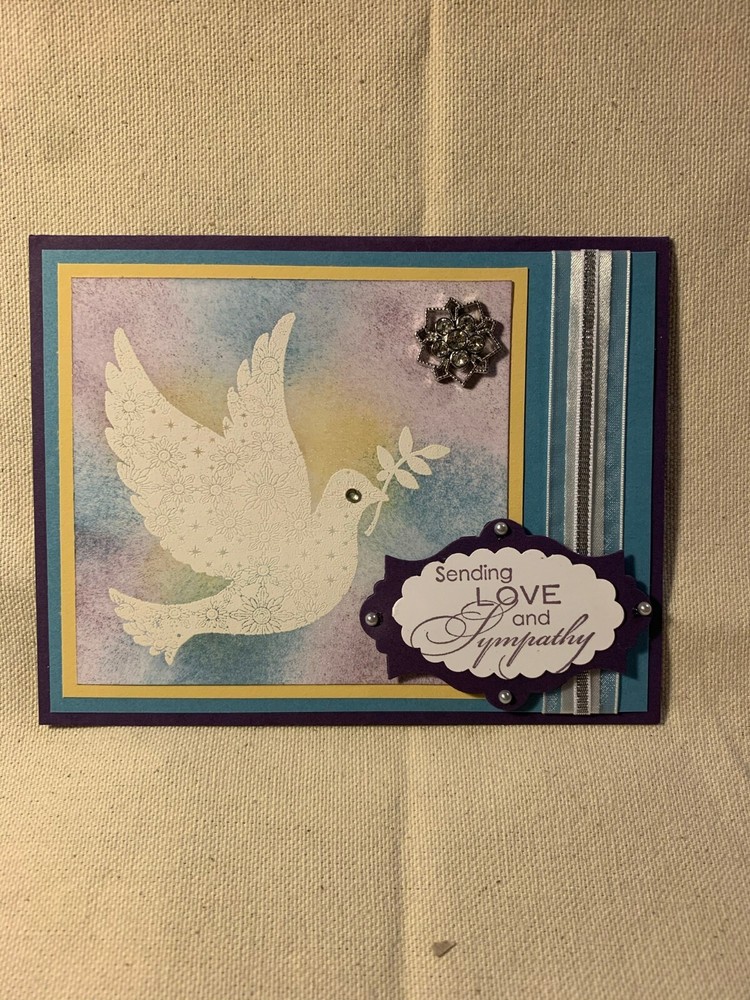 Stampin Up Sympathy Card with envelope (5.5" x 4.25")