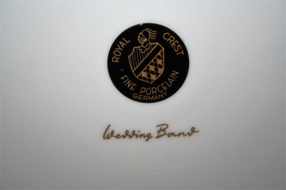 ROYAL CREST (GERMANY) PLATINUM WEDDING BAND 5 PIECE DINNERWARE PLACE SETTING