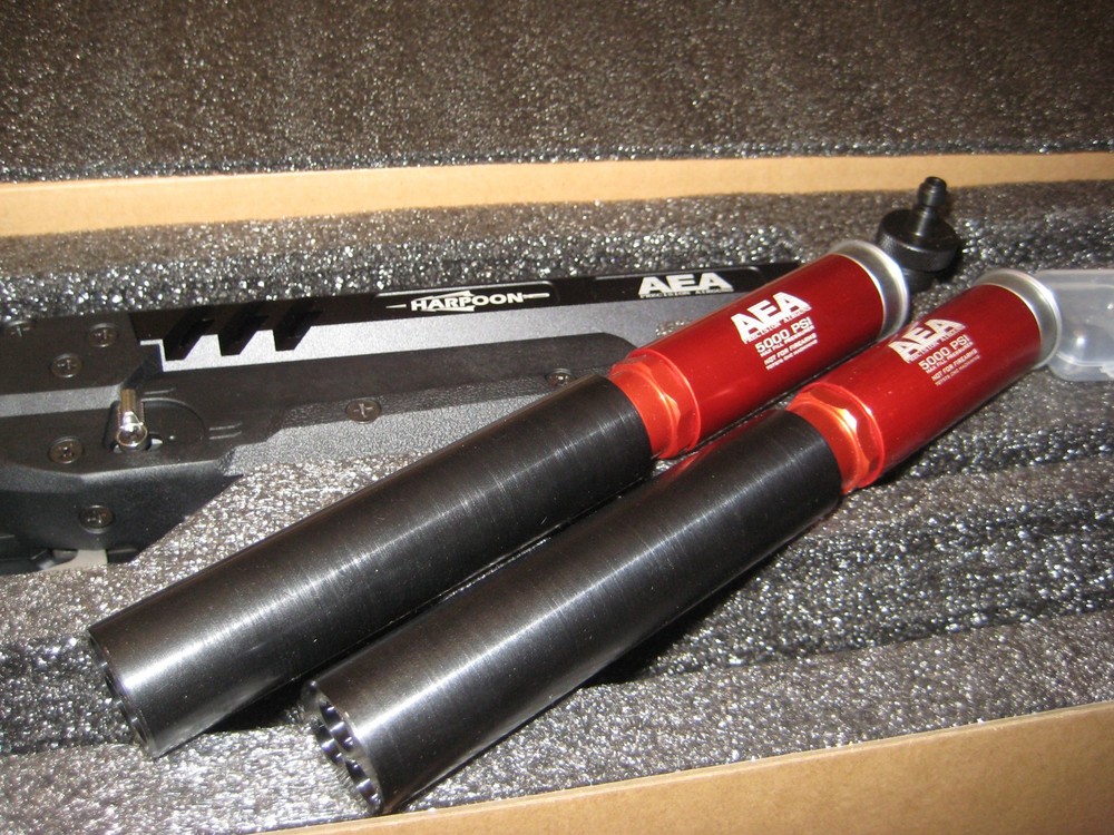 Custom AEA Harpoon with 25 caliber Beehive barrels