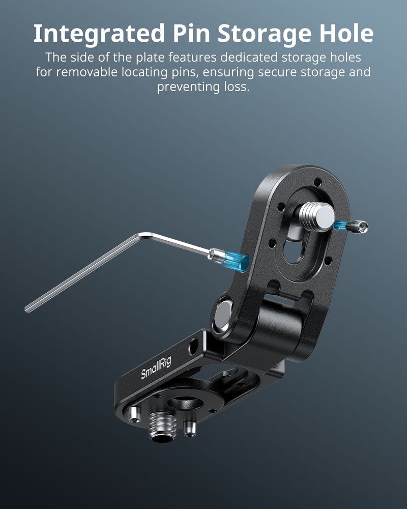SmallRig Foldable Mini L-Shaped Mount Plate for Transmitters, Monitors