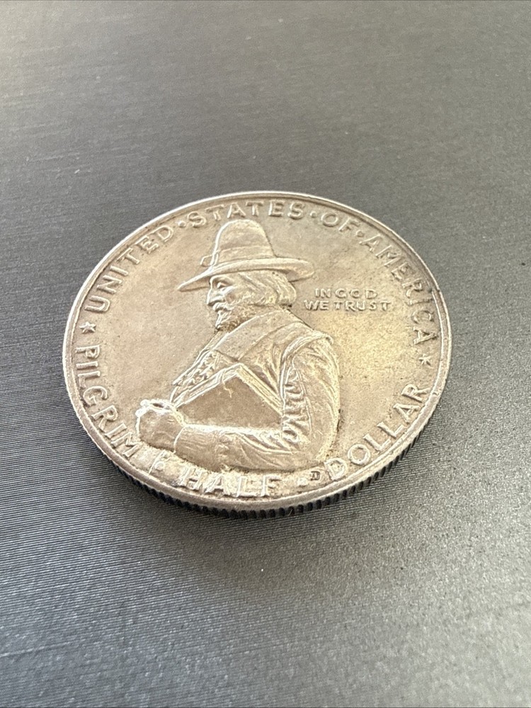 1920 Pilgrim Silver 50C Commemorative Half Dollar